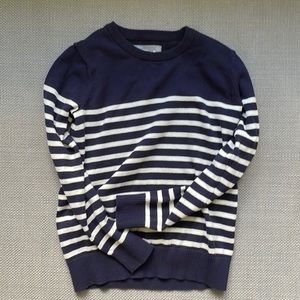 Primary brand navy and white striped cotton sweater